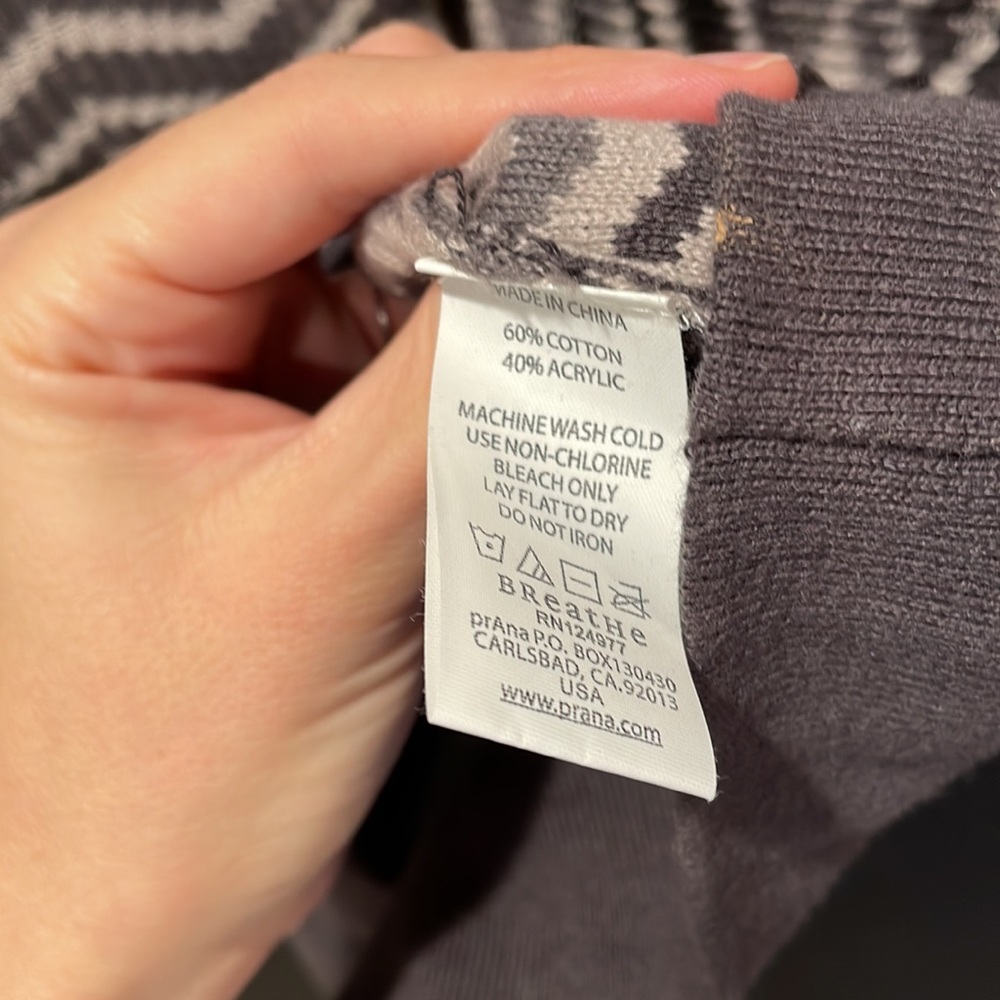 Prana Women’s XL Grey Hooded Sweater Dress LIKE NEW - Picture 5 of 8